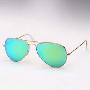 Ray Ban Aviator Green Flash Sunglasses